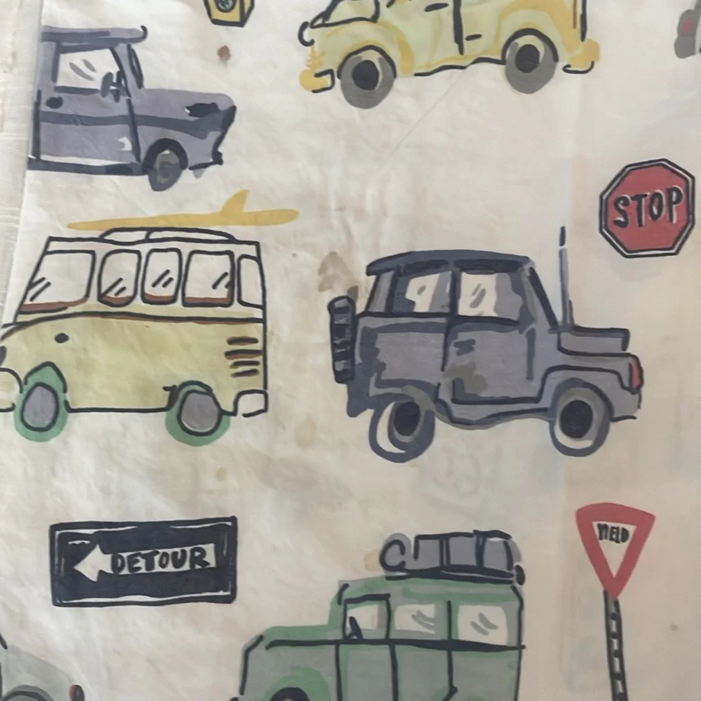 Crate&Kids Colorful Car Print organic Bedding Sheets